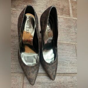 Metallic Guess Heels